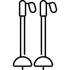 Ski Poles Icon