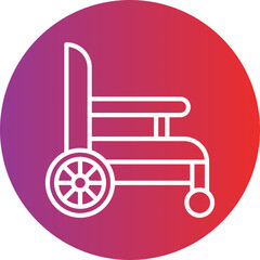 Wheel Chair Icon Style