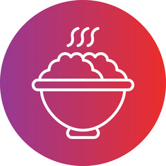 Food Bowl Icon Style