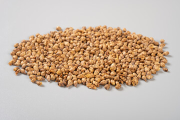 angle view herb LaMeiHua or Chimonathi Praecocis Flos or Winteersweet Flower Bud