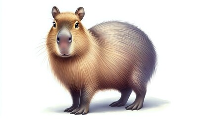 Obraz premium Detailed Capybara Illustration