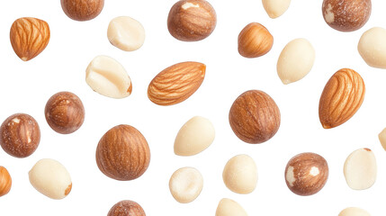 Closeup of almonds on a dark background, detailed look at texture and health benefits
