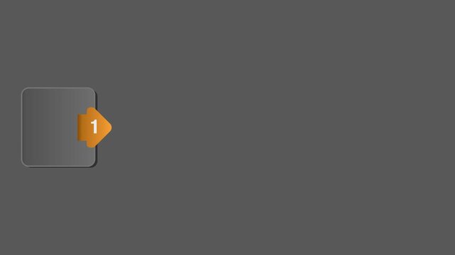 Business video infographics with grey rectangle. animation visualization with 4 steps for diagram, flowchart, banner, presentations, web, content, levels, chart, graphic, animated video, 4k