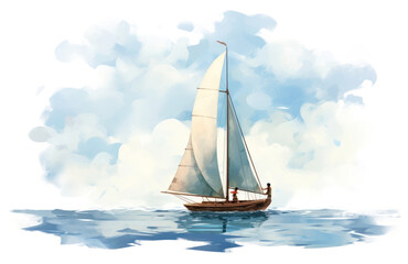 Fototapeta premium PNG Sailboat watercraft vehicle yacht.