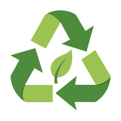 recycling symbol leaves icon