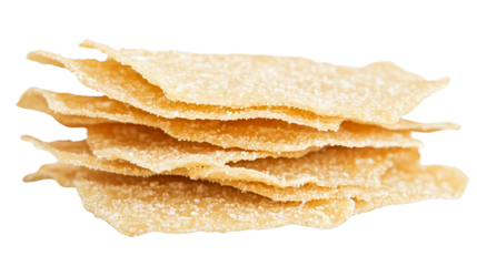 Closeup of golden crispy ridged chips, a delicious and crunchy snack food photography