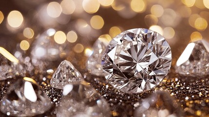 Fototapeta premium crystal on abstract background 