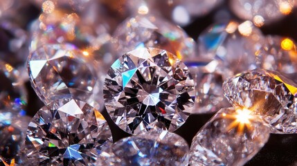 crystal on abstract background 