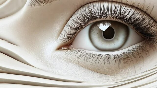 close up of eye