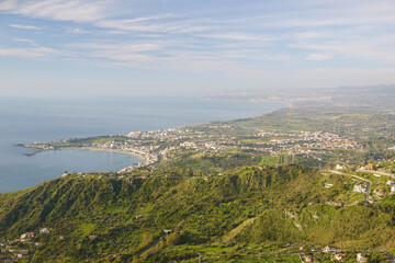  The panorama of Taormina, Sicily, Italy