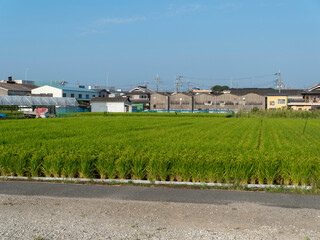 町工場と田園風景