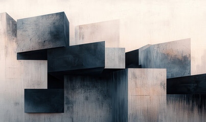 Exploring Modern Architectural Forms: An Abstract Study in Minimalist Design