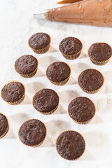 Baking Chocolate Cupcakes with Decadent Chocolate Frosting