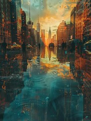 Transform the latest global events into a mesmerizing Impressionistic masterpiece