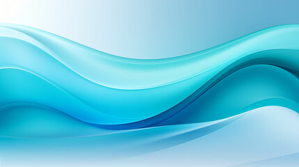 Abstract blue and aqua gradient wallpaper with smooth flowing waves and a clean, modern design. Perfect for creating a calming, stylish background. Ideal for desktop or mobile wallpaper.