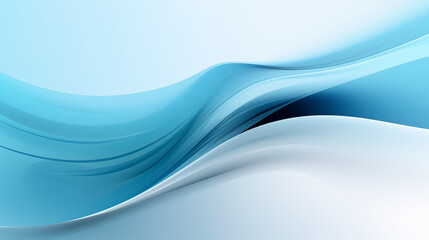 Fototapeta premium Abstract blue and aqua gradient wallpaper with smooth flowing waves and a clean, modern design. Perfect for creating a calming, stylish background. Ideal for desktop or mobile wallpaper.