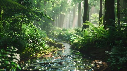 Fototapeta premium forest in the morning
