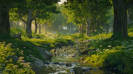 river in the forest