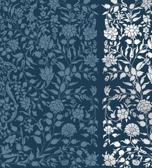 wedding card design, traditional paisley floral pattern , royal India	