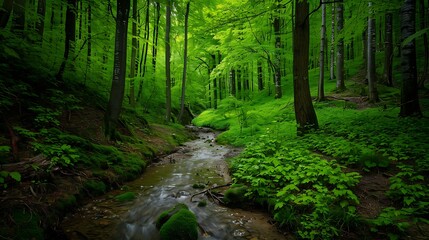 Obraz premium forest in the morning