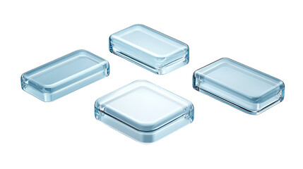 Versatile clear glass containers with airtight lids for kitchen storage and food preservation