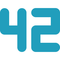 Obraz premium Forty Two Icon
