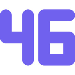 Fototapeta premium Forty Six Icon