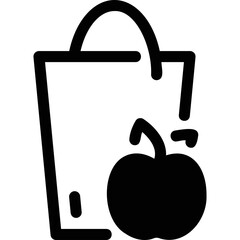 Simple vector icon apple