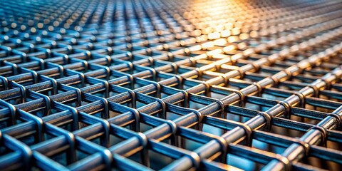 Fototapeta premium Metal Grid Design Pattern for Modern Textures and Backgrounds