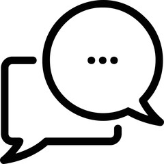 Simple vector icon chat