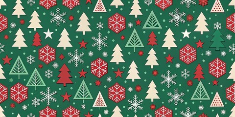 Minimalist Christmas Pattern for Holiday Decor and Festive Design Inspiration