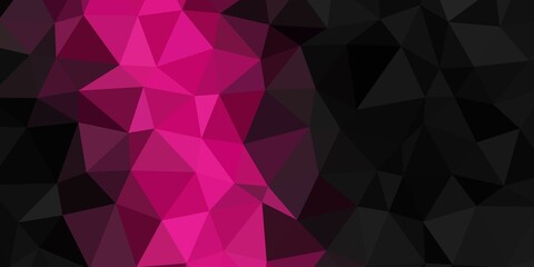 Obraz premium pink and black polygon texture background wallpaper low poly abstract wallpaper 