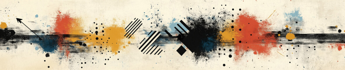 Abstract Vintage Brush Strokes - Minimalist Art