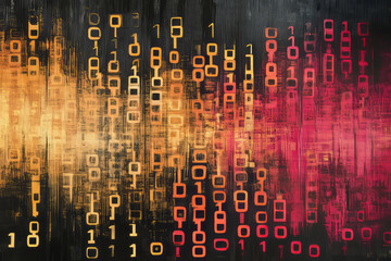 exploring the aesthetic of binary numbers in digital art unveiling the textures and patterns