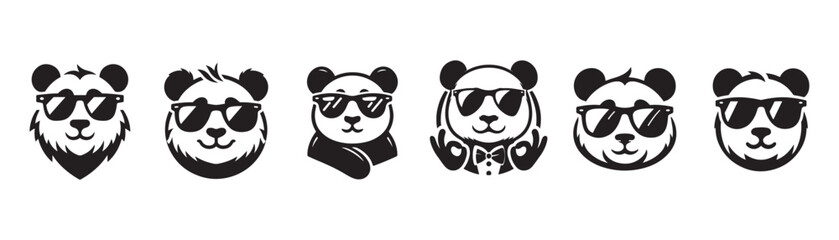 panda animal vector illustration