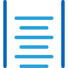 Obraz premium Bottom Align Icon