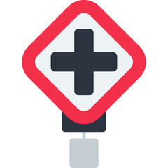 Obraz premium Crossroad Icon