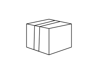 Package box icon eps vector illustration, isolated on white