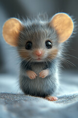Sassy Tiny Mouse with Playful Expression and Charming Personality