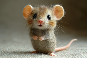 Sassy Tiny Mouse with Playful Expression and Charming Personality