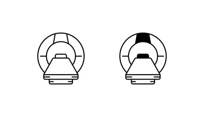 Medical Imaging icon design with white background stock illustration