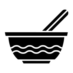 Mortar and pestle  icon, vector illustration