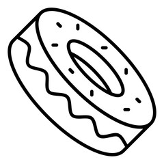Donut  icon, vector illustration
