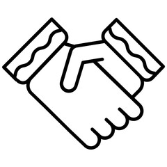 Hand shake  icon, vector illustration