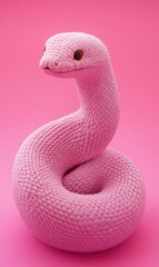 Fototapeta premium 3D cartoon Year of the Snake festive little snake image background