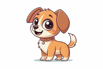 cute  dog cartoon great vector eps
