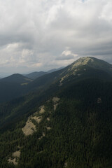clouds over the mountains