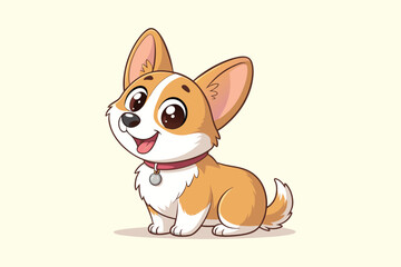 cute  dog cartoon great vector .eps