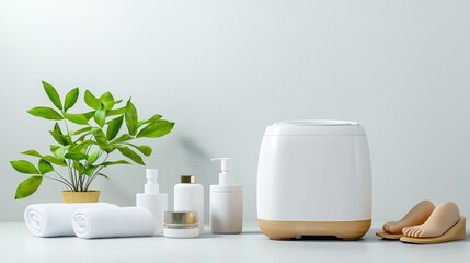 Modern Electric Foot Massager on White Backdrop