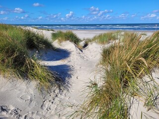 D&uuml;ne am Strand der Nordseeinsel Langeoog